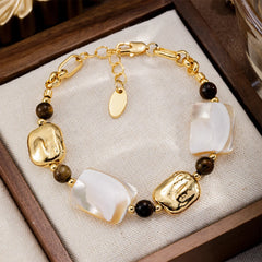 Fashion Turquoise Baroque Pearl Natural Stone Freshwater Pearl Bracelets for Girls Vintage Jewelry for Women Ladies Wholesale