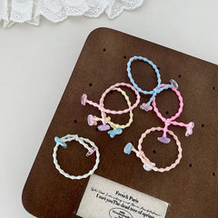 Kids Multicolor Minimalistic Durable Elastic Thick Thin Hair Scrunchies Fashion Classic Sweet in Stock Hair Ties Accessories