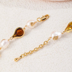 Fashion Baroque Pearl Glass Crystal Bracelets for Girls Elegant Vintage Jewelry for Women Ladies Wholesale China Factory Bulk
