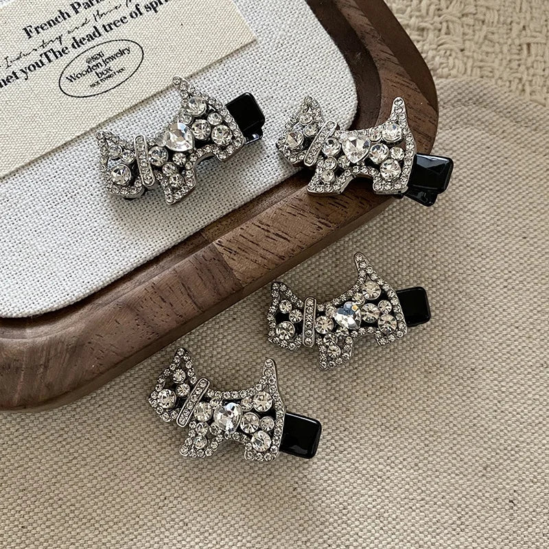 Fashion Glitter Sweet Animals Puppy Dogs Hair Clips for Girls Elegant Trendy Alligators for Women Ladies Accessories Wholesale
