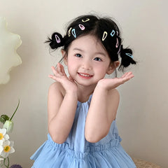 Fashion Simple Solid Color Polka Dot Hair Clips for Baby Girls Cute Sweet Snap Clips for Kids Children Hair Accessories in Stock