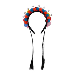 Chinese Vintage Peking Opera Head Bands for Baby Girls Elegant Graceful Fashion Hair Band for Kids Children Hair Accessories