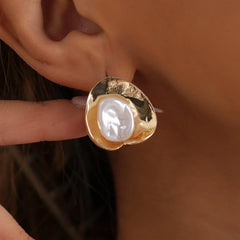 Fashion Glitter Luxury Lustrous Glamorous Drop Earrings for Girls Sweet Elegant French Style Jewelry for Women Ladies Accessory