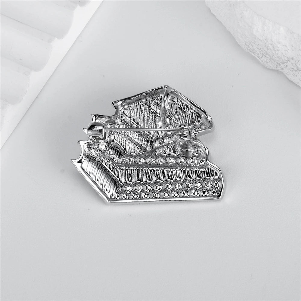 Fashion Book Glitter Sparkle Trendy Brooches for Girls Sweet Elegant Dainty Jewelry for Women Ladies Accessory Chinese Supplier