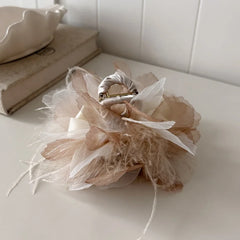 Fashion Sweet Exaggerated Princess Style Hair Claw Clips for Girls Elegant Flower Floral Claws for Women Ladies Hair Accessories