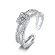 The opening is adjustable. / Silver