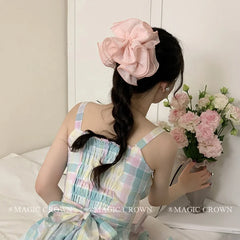 Large Popular Hair Ties Solid Color Minimalist Trendy Sweet Hair Rope for Women Creative Design Popular Scrunchy Hair Accessory