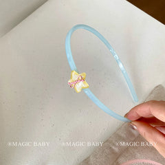 Simple Sweet Cute Star Bowknot Head Band for Baby Girls Fashion Chic Stylish Hair Band for Kids Children Teens Hair Accessories