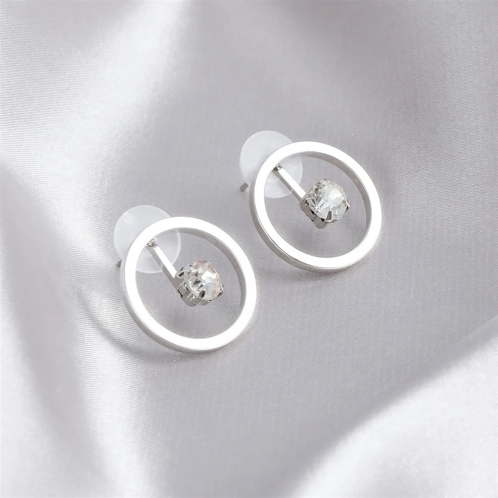 Fashion Simple Mimimalistic Glitter Drop Earrings for Girls Elegant Glamorous Refined Jewelry for Women Ladies Accessories