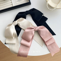 Elegant Princess Bridal Style Bowknot Hair Snap Clip Alloy Material for Party Women Ladies Sweet Exaggerated Hair Accessories