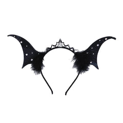 2025 Halloween Wicked Spooky Bat Head Band for Baby Girls Fashion Devil Point Hair Band for Kids Children Hair Accessories Chic