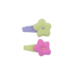 Kids Candy Color Star Small Snap Clips Hair Ties Sweet Cute Fashion Wholesale Hairpins Scrunchies Accessories for Children Daily