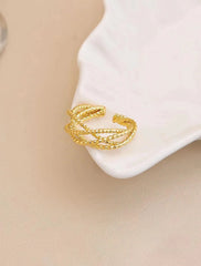Refined Luxury Bowkont Glitter Rings for Girls Sweet Elegant Trendy Jewelry for Women Ladies Accessories Chinese Supplier