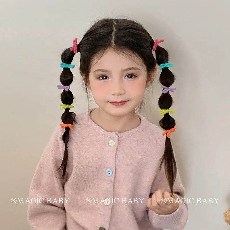 Classic Bowknot High Elastic Scrunchies for Baby Girls Fashion Hair Ties for Kids Children Hair Accessories Chinese Supplier