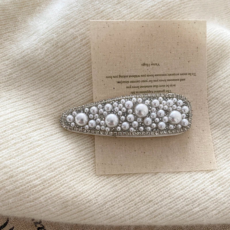 Luxurious Glitter Elegant Chic Hair Clips for Girls Stylish Sweet Snap Clips for Women Ladies Hair Accessories Chinese Supplier