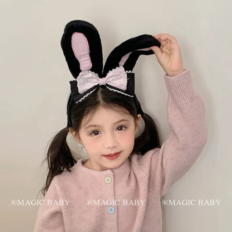 Cute Sweet Rabbit Ear Hair Band for Baby Girls Kawaii Bunny Animals Head Band for Kids Children Hair Accessories in Stock Chic
