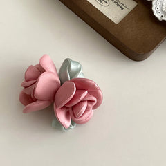 Girly Aesthetic Flowers Shape Alligator Clips Sweet Fashion Elegant Wholesale in Stock Hairpins Accessories for Women Ladies