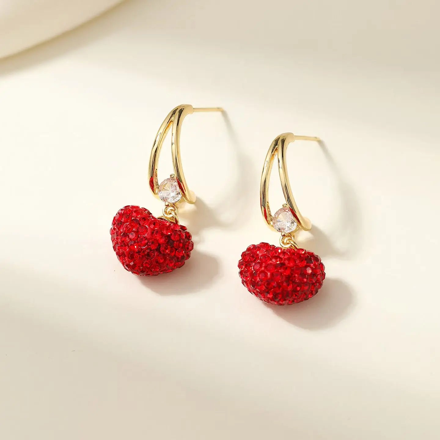 Luxury Glitter Fruits Cherry Drop Earrings for Girls Trendy Latest New Fresh Jewelry for Women Ladies Accessories Wholesale