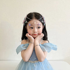 Cute Sweet Princess Style Glitter Hair Clips for Baby Girls Alligator Child Hair Accessories Imitation Pearls Stock Alloy