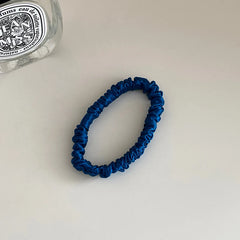 Classic Simple 100% Silk Scrunchies for Girls High Elastic Fashion Hair Ties Sweet Style Hair Accessories for Women and Ladies