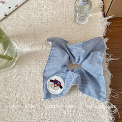 Animals Plaid Peppy Scrunchies for Baby Girls Simple Fashion Minimalistic Hair Ties for Kids Children Hair Accessories in Stock