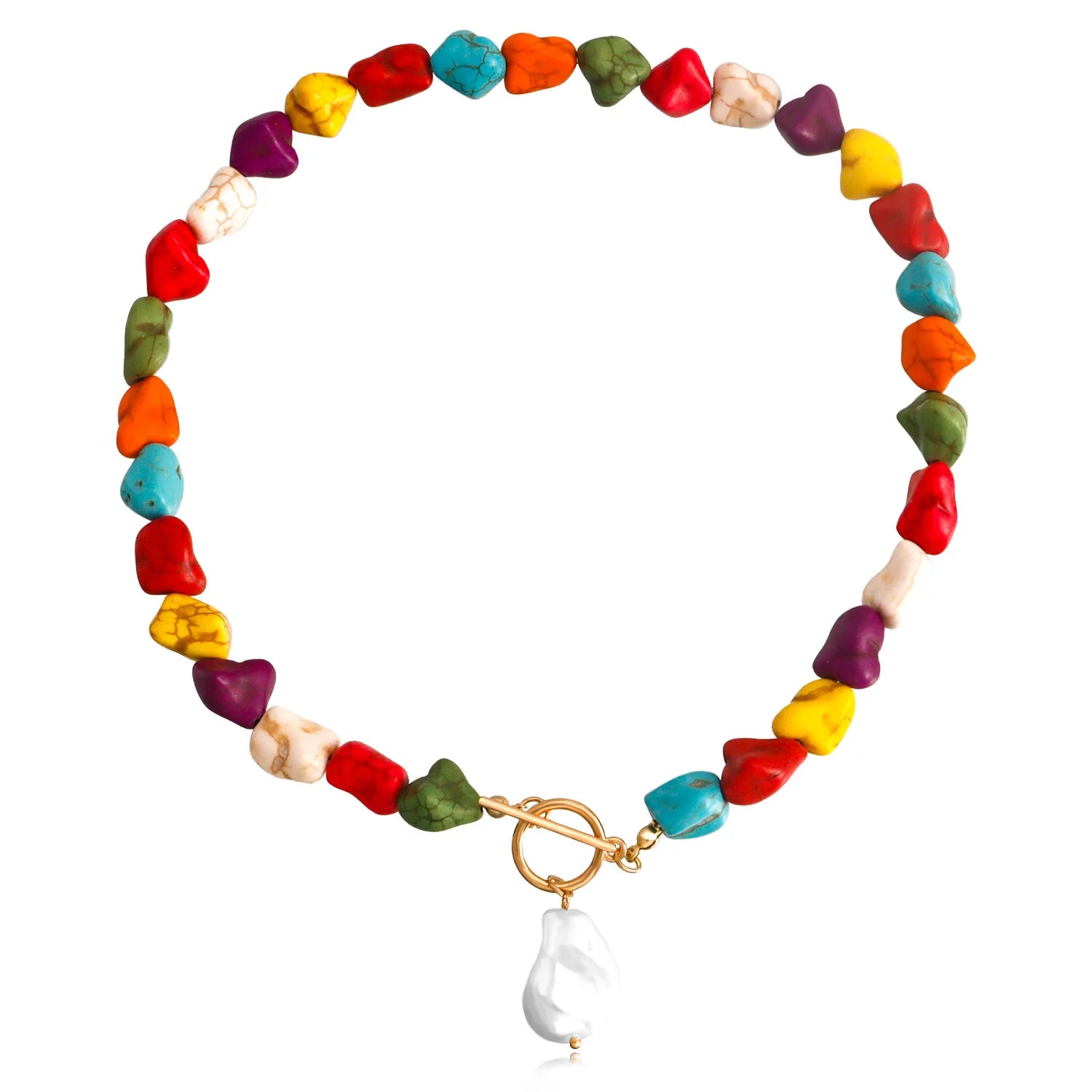 Fashion Simple Colorful Beads Necklaces for Girls Sweet Cute Kawaii Glamorous Jewelry for Women Ladies Accessories Wholesale