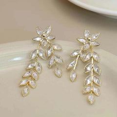 Women Star Wheat Spike-Shaped New Design Drop Earring Sparking Glitter Charms Fashion Wholesale Jewelry Accessories for Office