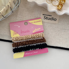 Solid Color High Elastic Scrunchies for Girls Sporty Durable Hair Ties for Women Ladies Kids Children Hair Accessories in Stock