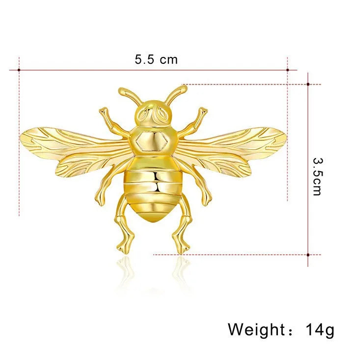 Fashion Trendy Sweet Trendy Bees Animals Brooches for Girls Stylish Pins Jewelry for Women Ladies Accessories Wholesale Chic