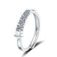 The opening is adjustable. / Silver