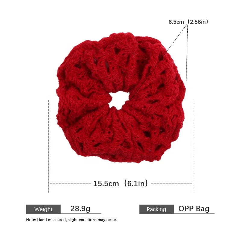 Fashion Trendy Solid Color Scrunchies for Girls Sweet Elegant Hair Ties for Women Ladies Hair Accessories Chinese Supplier
