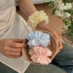 Sweet Solid Color Small Hair Ties for Women High Elastic Fashion Modern in Stock Scrunchies for Daily Sports Use Hair Accsseory