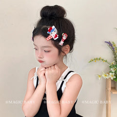 Girly Aesthetic Cat Bowknot Cartoon Small Alligator Clips Sweet Cute Fashion New Design Hairpins Accessories for Kids Children