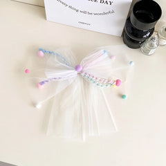 Hot Sale Tulle Large Bowknot Barrette Clips Trendy Sweet Customized Breathable High Quality Hairpins Accessories for Women Daily