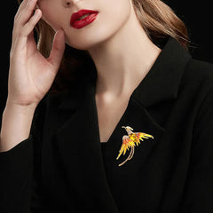 Fashion Birds Sweet Elegant New Design Brooches for Girls Glamorous Pins Jewelry for Women Ladies Accessories Wholesale Chic