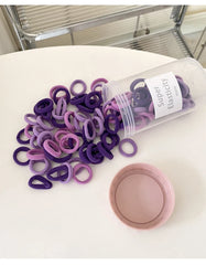 Simple Solid Color Mini Scrunchies for Baby Girls High Elastic Hair Ties for Kids Children Teens Hair Accessories in Stock