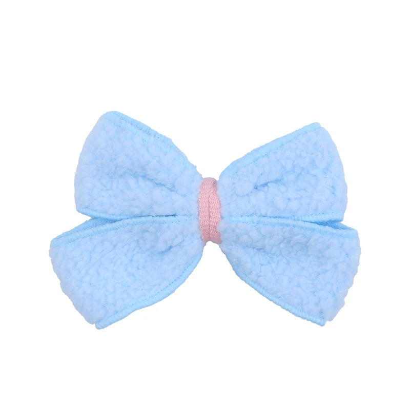 Classic Solid Color Bowknot Hair Clips Minimalistic Fashion Elegant Alligators for Kids Children Hair Accessories in Stock Chic