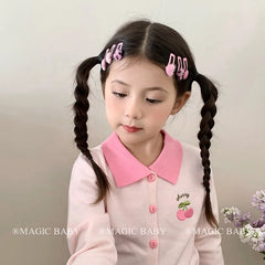 Fashion Heart Shaped Hair Clip for Baby Girls Cute Sweet Snap Clips for Kids Children Hair Accessories in Stock Chinese Supplier