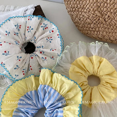 Women Hair Ties Fabric Durable Elastic Customized in Stock Scrunchies Girly Aesthetic Stunning Hair Accessories for Daily Use