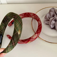 Fashion Classic Plaid Cute Head Band for Girls Sweet Elegant Simple Hair Band for Women Ladies Hair Accessories Female Chic