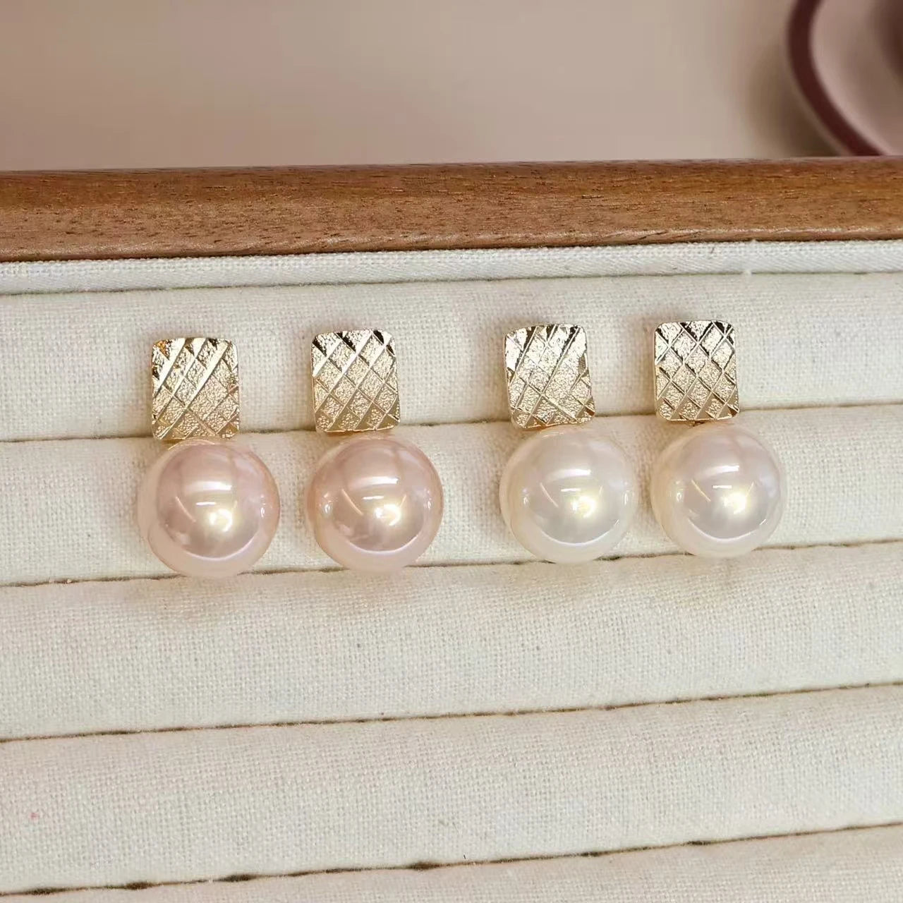 Fashion Luxury Elegant Dainty Refined Drop Earrings for Girls Sweet Imitation Pearl Jewelry for Women Ladies Accessories Chic