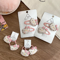 Cute Kitty Cat Cartoon Hair Clips for Baby Girls Sweet Princess Kawaii Snap Clips for Kids Children Hair Accessories in Stock