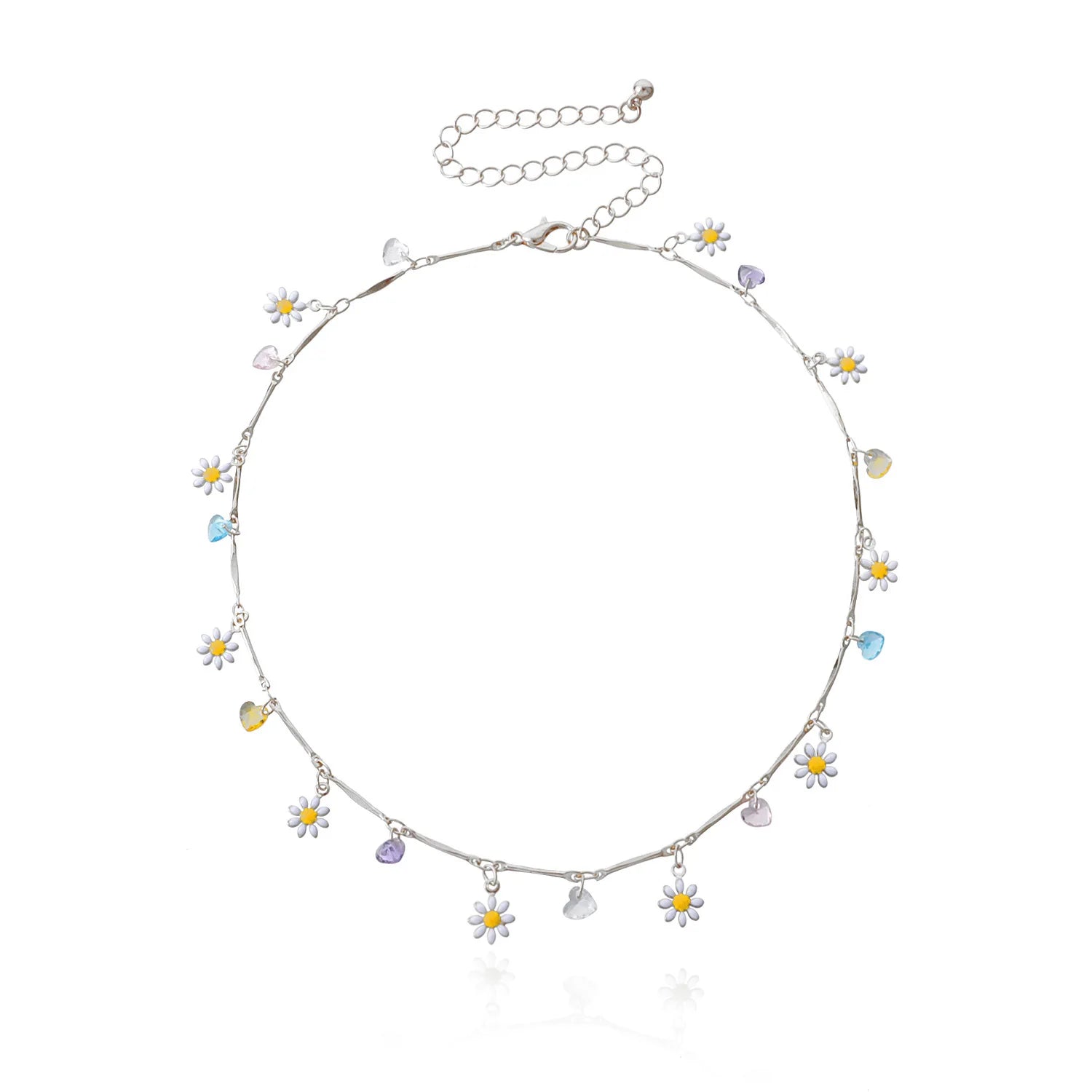 Fashion Flower Shell Trendy Necklaces for Girls Sweet Elegant Simple Charms Jewelry for Women Lady Female Accessories Wholesale
