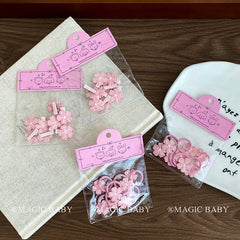 Simple Minimalistic Pink Solid Color Scrunchies for Baby Girls Cute Sweet Fashion Hair Ties for Kids Hair Accessories in Stock