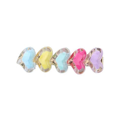 Fashion Colorful Heart Shaped Star Hair Clips for Girls Sweet Cute Elegant Alligator Haarspange for Women Lady Hair Accessories