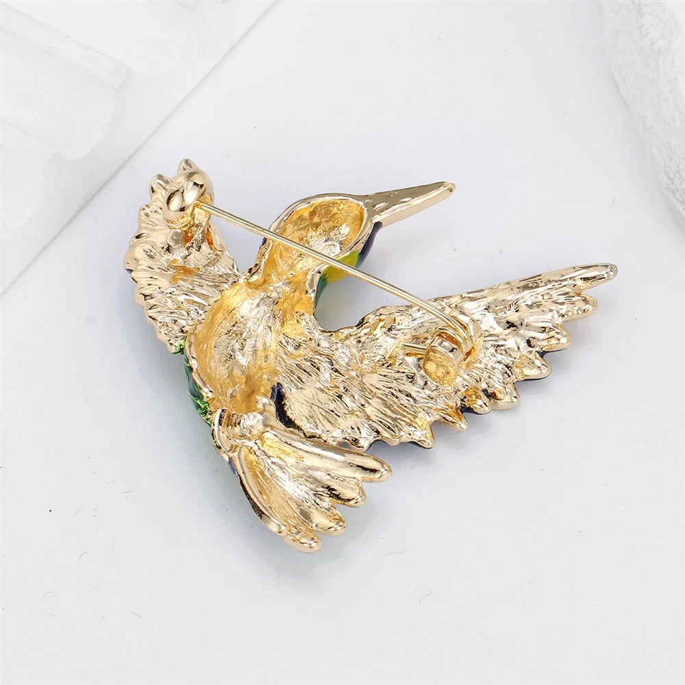 Fashion Trendy Glamorous Dainty Animals Bird Brooches for Girls Stylish Pins Jewelry for Women Ladies Accessories Wholesale