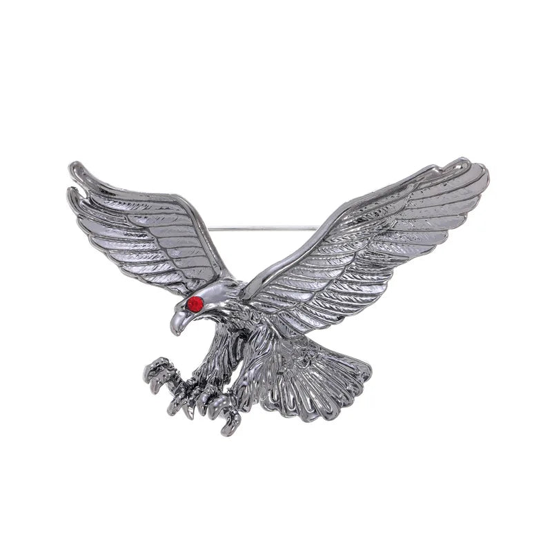 Fashion Simple Birds Eagle Mental Alloy Simple Brooches for Girls Elegant Pins Jewelry for Women Ladies Accessories Wholesale