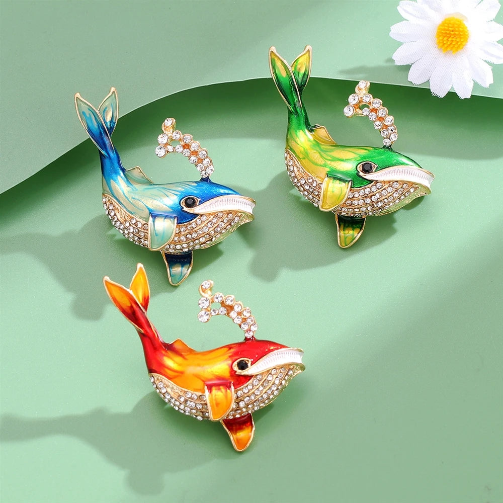 Fashion Sweet Fish Trendy Animals Brooches for Girls Elegant Pins Jewelry for Women Ladies Accessories Chinese Supplier Chic