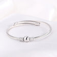 Silver round bead