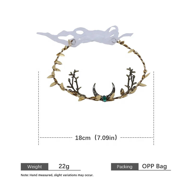 Vine Crystal Crown for Kids Queen Headband Rhinestones Elegant Princess Tiara Child Party Hair Accessories Royal Birthday Gift